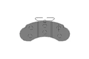 SCT SP 155 Тормозные колодки (комплект 4 шт.) SP155