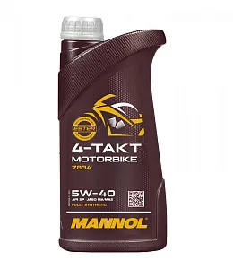 7834 MANNOL 4-TAKT MOTORBIKE 5W40 1 л.