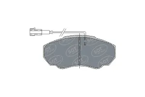 SCT SP 318 Тормозные колодки (комплект 4 шт.) SP318