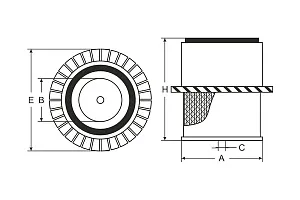 SCT SB 3125 Воздушный фильтр SB3125