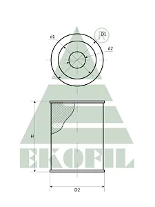 EKO-02.306 EKOFIL Масляный фильтр EKO02306