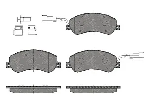 SCT SP 437 Тормозные колодки (комплект 4 шт.) SP437