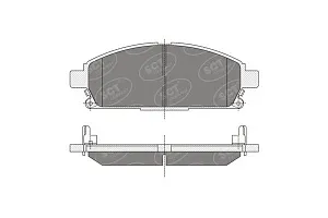 SCT SP 338 Тормозные колодки (комплект 4 шт.) SP338
