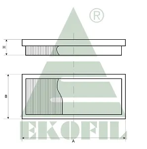 EKO-04.157K EKOFIL Фильтр воздуха салона EKO04157K