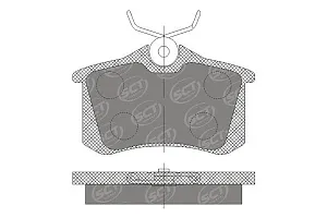 SCT SP 674 Тормозные колодки (комплект 4 шт.) SP674