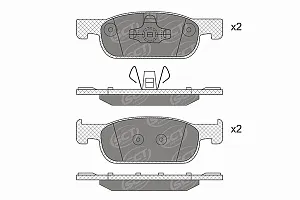 SCT SP 757 Тормозные колодки (комплект 4 шт.) SP757