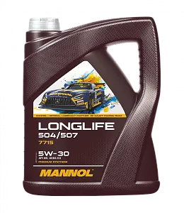 7715 MANNOL LONGLIFE 504/507 5W30 5 л. 