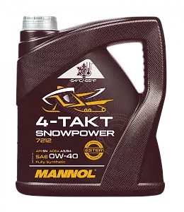7212 MANNOL 4-TAKT SNOWPOWER 0W40 4 л.
