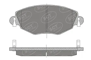 SCT SP 450 Тормозные колодки (комплект 4 шт.) SP450