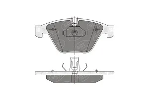 SCT SP 355 Тормозные колодки (комплект 4 шт.) SP355