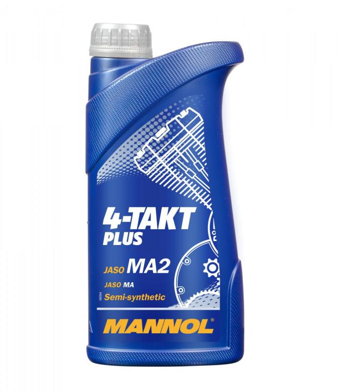 7202 MANNOL 4-TAKT PLUS 10W40 1 л. Полусинтетическое моторное масло для мотоциклов 10W-40