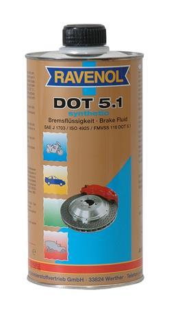Тормозная жидкость RAVENOL DOT-5.1  1 л.